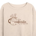 thumbnail image 3 of Instant Message - Cafecito Y Chisme - Women's Lightweight French Terry Long Sleeve Shirt, 3 of 6