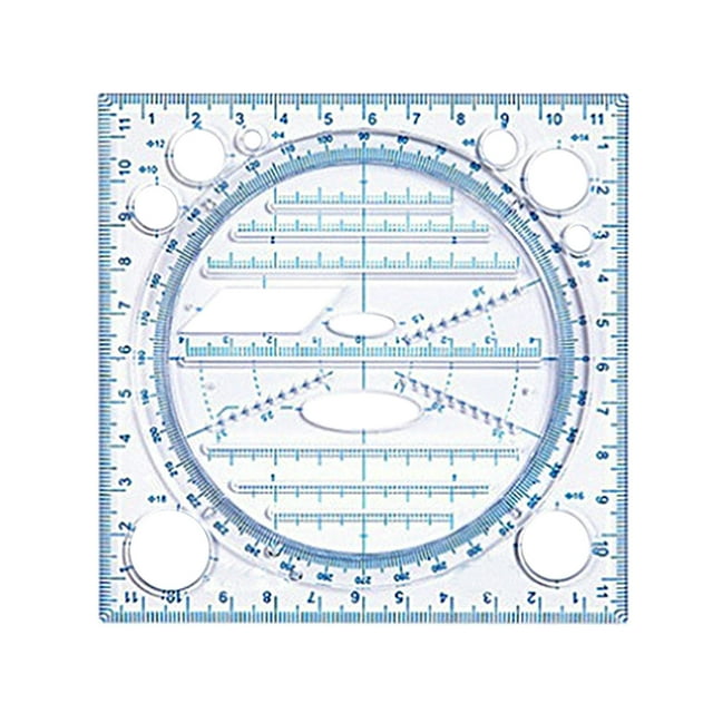 Less Than 5 Measuring Tools Multi Function Quickly Draw and Measuring Ruler Drawing Template Measuring Ruler