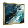 thumbnail image 2 of Designart "Abstract Element Fight In White And Blue" Abstract Shapes Picture Framed Canvas Art Print, 2 of 5