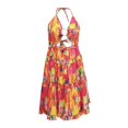 thumbnail image 1 of Gibobby Vestido corta de fiesta casual Camiseta sin mangas de verano informal para mujer, sin mangas, hasta la rodilla, con estampado mini, vestido sin ma(Rojo,CH), 1 of 5