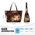 thumbnail image 4 of Kdxio Animal Cat for Beach Bag for Women Large Beach Tote Bag Waterproof Sandproof Swim Bag with Zipper Pockets Beach Vacation Travel, 4 of 7