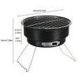 thumbnail image 3 of Cqxid Barbecue Grill à Moins de 20 $ Barbecue Rond Portable Barbecue d'Extérieur en Acier Inoxydable Barbecue Pliable avec Bloc Réfrigérant Four Barbecue Grill, 3 of 9