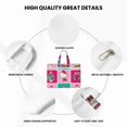 thumbnail image 4 of Saiise Sanrio Print Zipper Document File Bag Pouch with Handle Waterproof Double Pocket Canvas File Storage Bag for Project Office School Foldable File Document Handbag Carrying Bag, 4 of 7