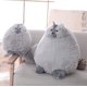 thumbnail image 3 of Juguetes de peluche para gatos para niños, muñeco de bebé con animales de gato de peluche, gato de peluche gris gordo (1 pieza, gris, 30 cm), 3 of 5