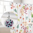 thumbnail image 4 of Ethnic Boho Shower Curtain Hooks（Set of 12）for Home Hotel Shower Rods Bathroom Crystal Glass Print Stainless Steel Round Curtain Hooks, 4 of 5