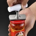 thumbnail image 5 of Abrelatas manual para manos débiles, abridor de frascos para personas mayores, abridor de latas que ahorra trabajo, abrebotellas de acero inoxidable ajustable, 5 of 5