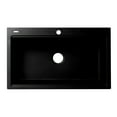 thumbnail image 4 of ALFI Brand AB3418SBDI-BLA 33 in. Granite Composite Workstation Step Rim Single Bowl Drop in Sink with Accessories - Black, 4 of 8