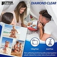thumbnail image 3 of Photo Album Refill Sheets, 4 x 6 Inch Mixed Format, Heavyweight, Diamond Clear 3 Ring Photo Binder Page Refills, by Better Office Products, 300 Total Photos (50 Pack), 3 of 6
