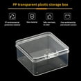 thumbnail image 3 of 8 Pieces Clear Plastic Bead Storage Containers Box Drawer Organizers with Lid for Beads Cards and Other Craft Accessories55*55*28MM, 3 of 4