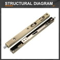 thumbnail image 3 of Flush Bolt, 10" Stainless Steel Security Door Guard Latch, Bronze, 3 of 6