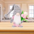 thumbnail image 3 of Dujiujun Gnome Doll Cute Long White Beard Fabric Tulip Bouquet Classic Swedish Faceless Doll Decor for Mother's Day, 3 of 8