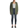 thumbnail image 3 of Time and Tru Women's Cable Stitch Two Pocket Cardigan, 3 of 6