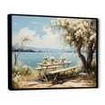 thumbnail image 2 of Designart "Lakeside Picnic II" Meals & Picnics Floater Framed Canvas Prints, 2 of 5