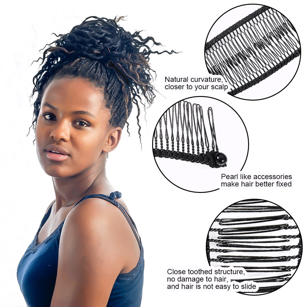 Black and Brown Banana Hair Large Twist Clip Comb Ladies Hair Fish Grip Slide 