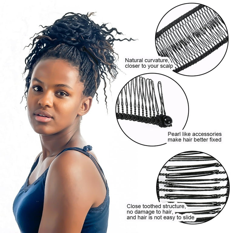 Easy Hairstyles for Medium hair using Pearl Hair Clips 