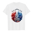 thumbnail image 4 of SONXAHE Women's Patriotic Graphic T-Shirt Independence Day Celebration Short Sleeve Casual Tee, 4 of 4