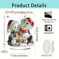 thumbnail image 3 of Hottest karymi 8-Inch 2D Acrylic Christmas Snowman Desktop Ornament with Stand Tabletop Holiday Decoration for Office and Home Festive Display Christmas Gifts Summer Savings The Big Save, 3 of 3