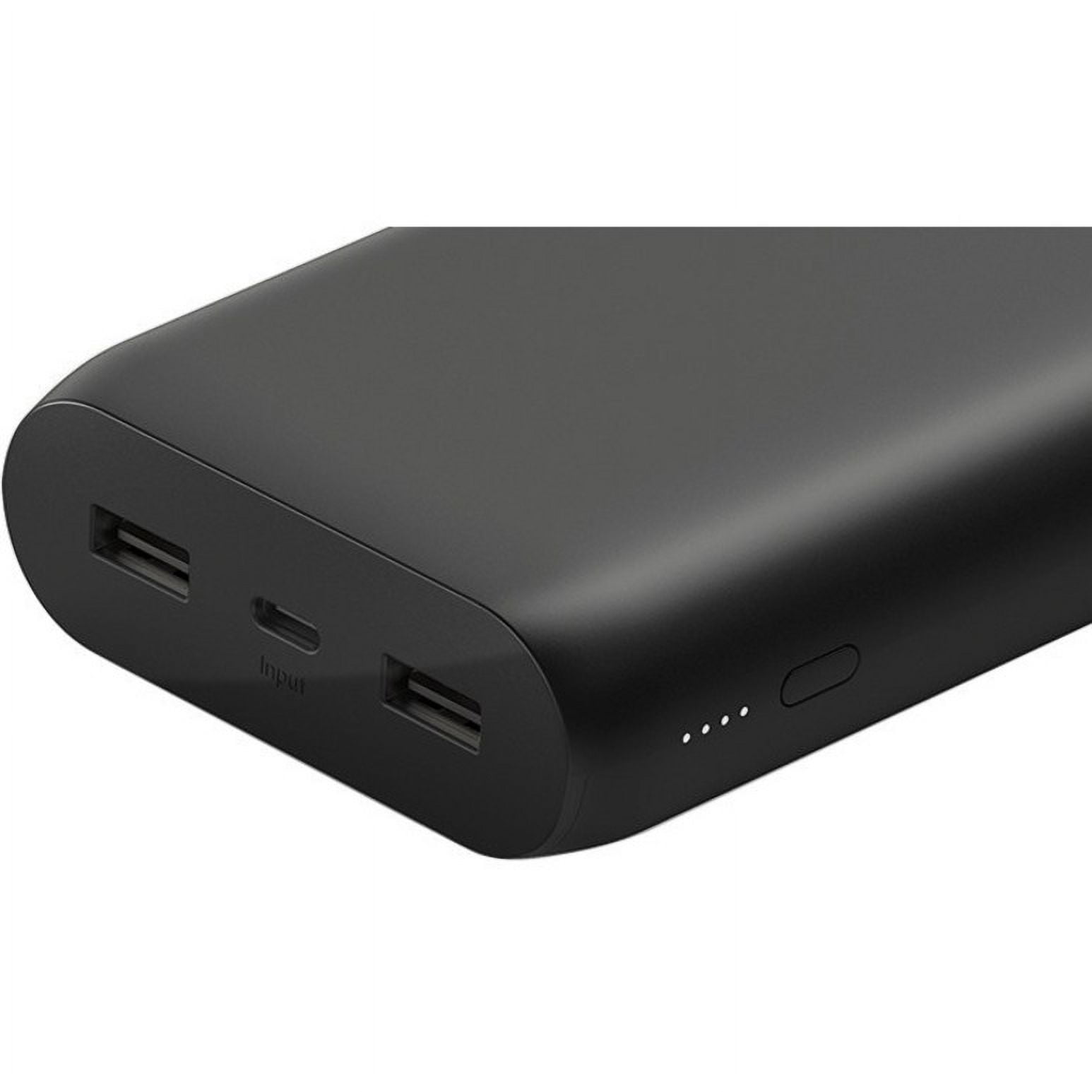 Belkin Portable Power Bank Charger 20K (Portable Charger Battery Pack w/Dual USB Ports, 20000mAh Capacity) for iPhone, iPad, AirPods and More, Black (BPB003btBK)