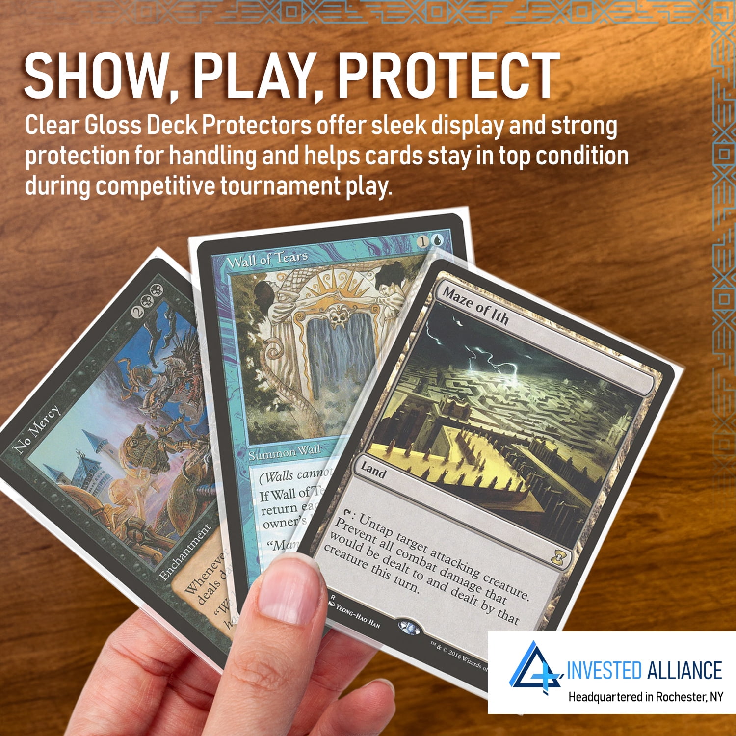 Premium 500 Count - Rival Clear Gloss Deck Protectors | MTG Card Sleeves Clear, Magic Card Sleeves, Sports/TCG Card Sleeves, MTG Card Game Sleeves, MTG Sleeves, MTG Deck Sleeves, Card Sleeves MTG.