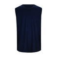 thumbnail image 2 of Siilsaa Men's Casual Tank Tops 1 Pack Knit Sleeveless Lightweight Tee Muscle Basic T Shirts Navy,XL, 2 of 4