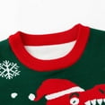 thumbnail image 5 of Lopecy-Sta Christmas Sweater for Toddler Girls (3-8Y), Kids Ugly Christmas Dinosaur Knit Crewneck Pullover, Winter Long Sleeve Xmas Knitted Top for Holiday Party Green, 5 of 9