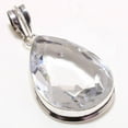 thumbnail image 3 of White Topaz Pear Shape Gemstone Ethnic Wedding Gift Pendant Jewelry 1.90" SA 706, 3 of 3
