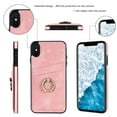thumbnail image 2 of Mantto Wallet Case for iPhone XS/X with Card Slots Finger Ring Holder Kickstand Camera Protective Shockproof Case For iPhone XS/X,Pink, 2 of 7