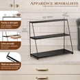 thumbnail image 2 of Coffee Mug Holder, Metal Mug Display Rack for Countertop, 3 Tier Mug Shelf, Coffee Station Accessories Organizer for Kitchen, Office, Home - Black, 2 of 6