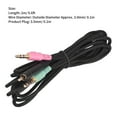thumbnail image 1 of Domqga Game Headphone Cable, Black Game Headphone Cable, PC Audio Cable For G4ME ONE/GAME, 1 of 8