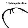 thumbnail image 5 of Global Vision Eyewear Apex Series 1.5 Magnification Glasses with Matte Black Frames and Clear Safety Lenses, 5 of 7