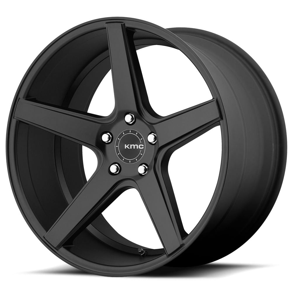 KMC KM685 District 20x8.5 5x4.5" +28mm Satin Black Wheel Rim 20" Inch