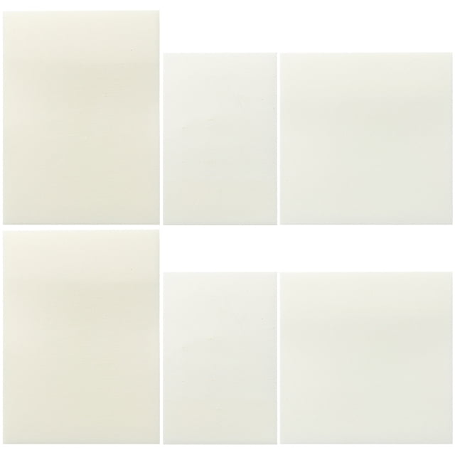 Miangastore 6pcs Transparent Sticky Memo Pads for Daily Use PET Material Strong SelfAdhesive 50 Sheets per Pad