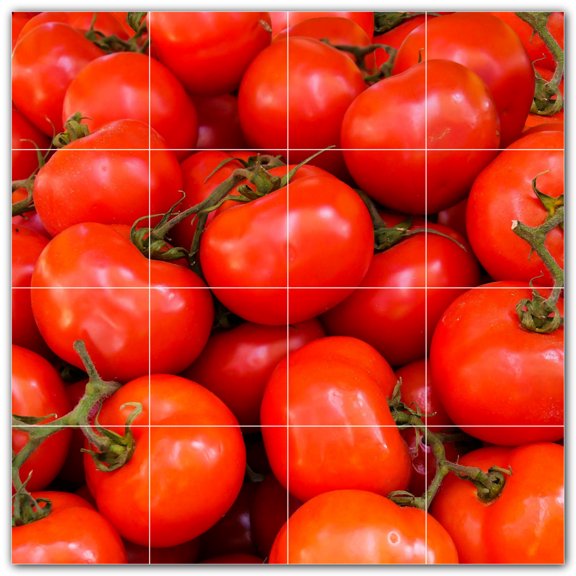 Picture-Tiles.com: Fruit Ceramic Tile Wall Mural WAL500705-44L. 32"W x 32"H using (16) 8" x 8" Ceramic Tiles-Satin Finish