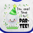 thumbnail image 4 of Inktastic I'm One Time to Par-tee Golf First Birthday Boys or Girls Baby Bib, 4 of 4