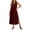 *Wine, variant on VBVC Women's Sleeveless Button Down Maxi Dress , Casual Summer Side Slit Sundress For Women , Ladies' Lightweight Loose Dress with Pocket,Beige,S-2XL