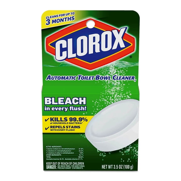Clorox Ultra Clean Toilet Tablets Bleach Concentrate Tablet - 3.50 oz (0.22 lb) - 12 / Carton - White