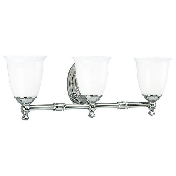 Progress Lighting Victorian Collection 3 Light Chrome Bathroom Vanity Fixture New Open Box Com Light Chrome Bathroom Vanity Fixture, Victorian Light Fixtures Bathroom