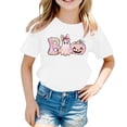 thumbnail image 2 of CONZONE Halloween Little Boys Tshirts Short Sleeve Graphic Tees for Boys Crew Neck Spooky Season Cute Tops, 2 of 2