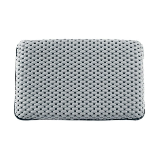 Almohada de baño ergonómica, cómoda y suave para bañeras de hidromasaje y spas domésticos. Gris