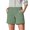 Green, variant on Sngxgn Women's High Waisted Stretchy Casual Shorts Casual Shorts(Green,M)