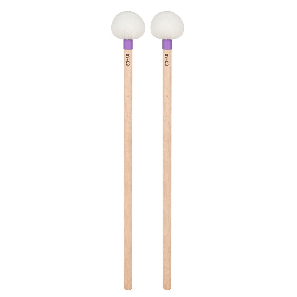 FONDOTIN Drum Mallets Soft Wear-Resistant 2Pcs 15.4x2.4x2.4in