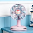 thumbnail image 4 of YiJuHui USB Rechargeable Desktop Fan, Portable Small Personal Fan with 3 Speeds, Quiet Cooling Fan for Office Desk Dorm Room Home Travel, Battery Operated Mini Fan with USB Charging, 4 of 6