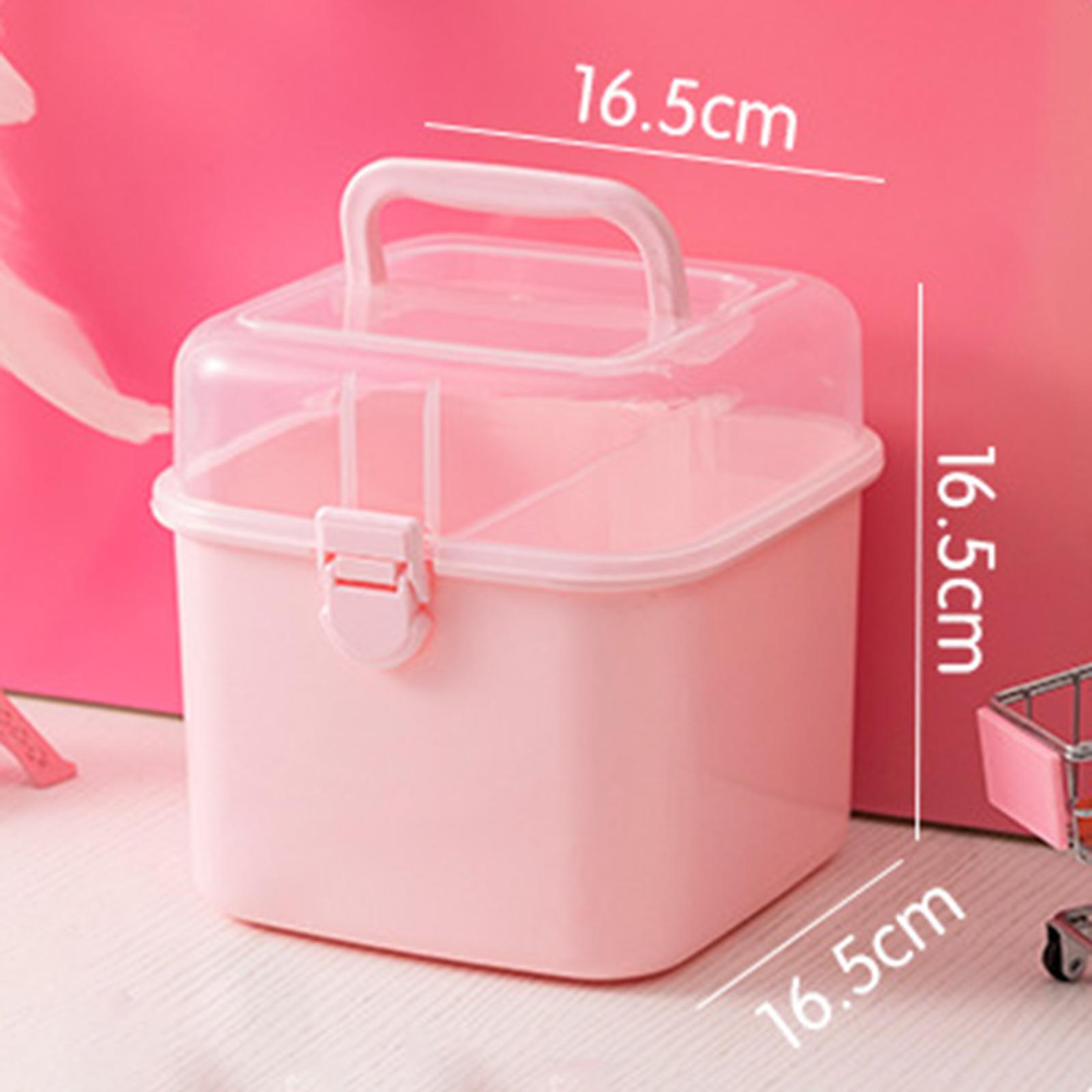 Hair Accessories Container Lockable Multipurpose Portable Organizer for  Kids 2 Layers S 