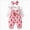 Pink, variant on 6-9 Months Infant Romper Newborn Infant Baby Girl Fall Winter Long Sleeve Romper Patchwork Bow Jumpsuit Cute Outfits Strawberry Print,Pink Jumpsuit Sleep & Play One-Piece Bodysuit