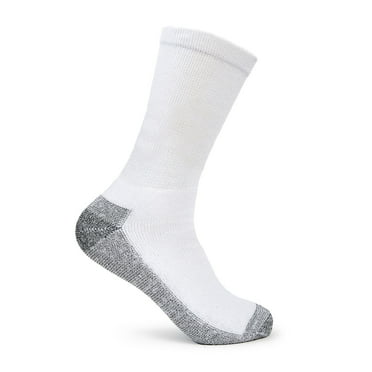 Hanes Mens Big & Tall  FreshIQ Cushion Crew Socks: 12-Pack, White (Shoe: 12-14 / Sock: 13-15) 144V12