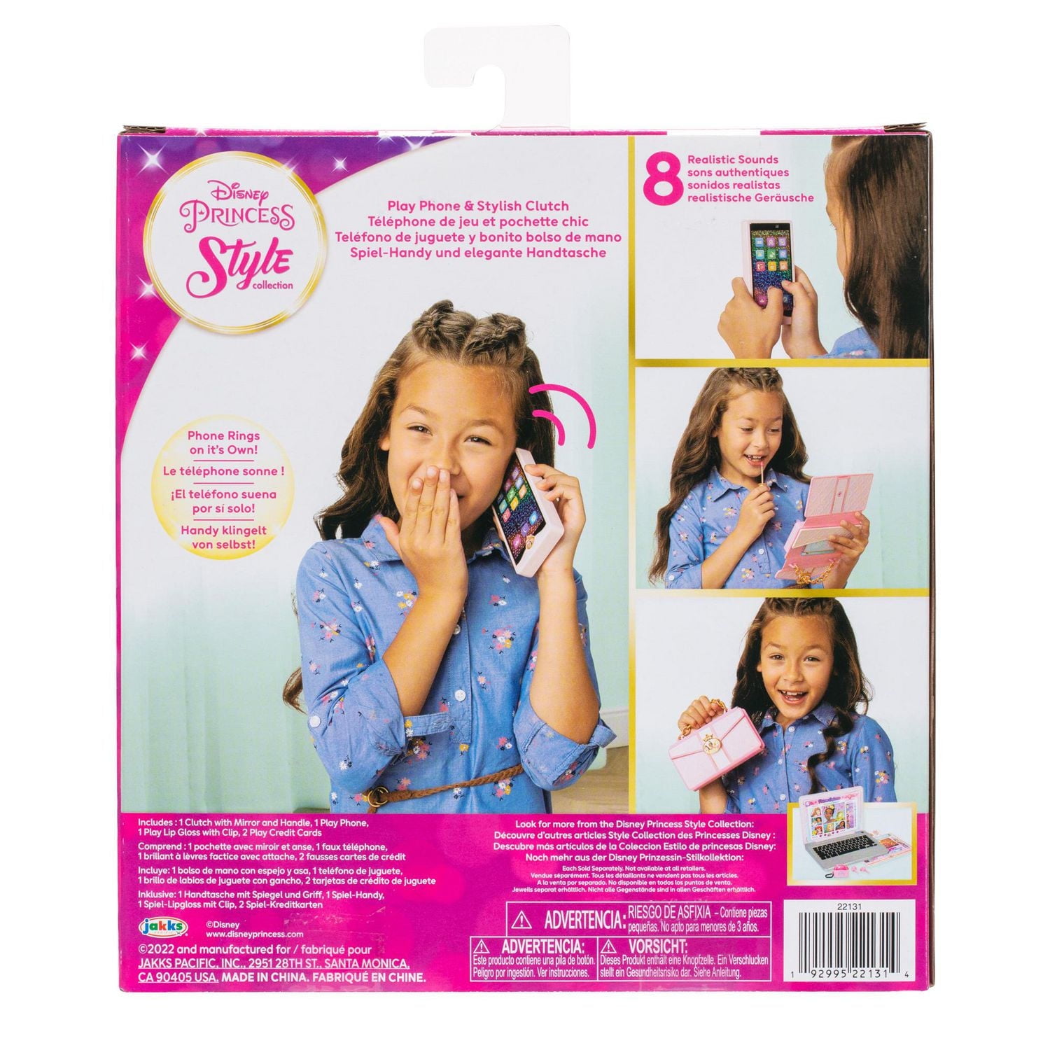 Disney Princess Style Collection Phone, 7 realistic sounds