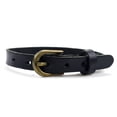 thumbnail image 3 of Stylish Vintage Retro Leather Buckle Strap Adjustable Bracelet - black color, 3 of 4