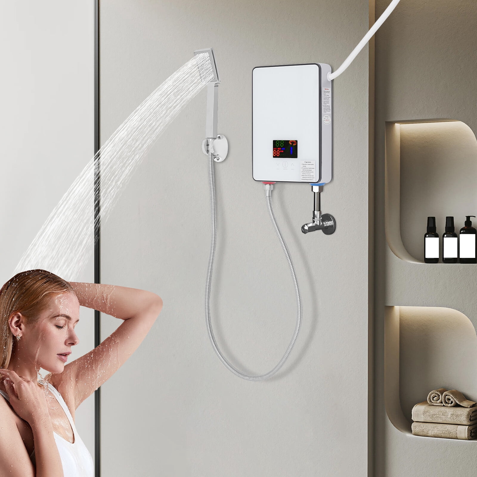 4500W Water Heater, Electric Tankless Heater, Instant Hot System