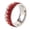 Red, variant on Gradient Pave Band Rings for Women Men Inlaid Stainless Steel Silver Cubic Zirconia Wedding Promise Dainty Personalized Gift Jewelry Red 9