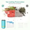 thumbnail image 3 of USB-Rechargeable Handheld Vacuum Sealer Pump Kit with Reusable Bags - Portable, One-Button Operation, Low Noise, Strong Suction for Sous Vide Cooking (Anova/Joule Compatible), Lightweight for, 3 of 6
